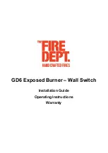 Fire dept GD6 Series Installation Manual Operating Instructions Warranty preview