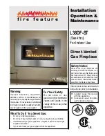 Fire feature L38DF-ST Installation Operation & Maintenance preview