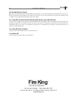 Preview for 22 page of Fire King SHERLOCK Operator'S Manual