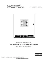 Preview for 1 page of Fire-Lite Alarms CMS-4012 Instruction Manual