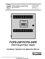 Fire-Lite Alarms FCPS-24F Installation And Operation Manual preview