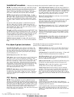 Preview for 2 page of Fire-Lite Alarms FIRE COMMAND 25 Installation And Operating Instruction Manual