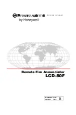 Preview for 1 page of Fire-Lite LCD-80F Manual