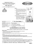 Preview for 9 page of Fire Sense FireSense 01775 Owner'S Manual