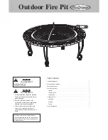 Предварительный просмотр 1 страницы Fire Sense Outdoor Fire Pit User Instructions