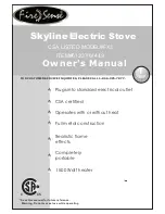 Preview for 1 page of Fire Sense Skyline 61237 Owner'S Manual