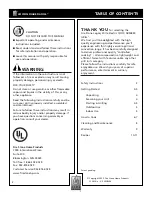 Preview for 2 page of Fire Stone Cook Number Grill Owner'S Operating And Safety Instructions