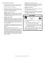 Preview for 12 page of Fire Stone Legacy LG24i Operating And Assembly Instructions Manual