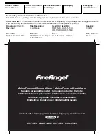 Предварительный просмотр 1 страницы FireAngel HM-F-NEU Manual