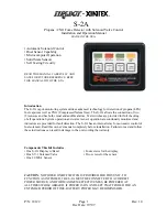 Fireboy- Xintex S-2A Installation And Operation Manual preview