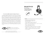 Firecom FH-20 Quick Start Manual предпросмотр