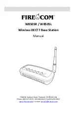 Предварительный просмотр 1 страницы Firecom WB505L Manual