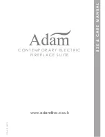 Fired Up Corporation Adam Use & Care Manual preview