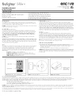 Firefighter EC-FF345 Installation Manual & Users Manual preview