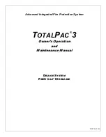 FireFlex Systems Inc. TOTALPAC 3 FIRECYCLE III Owner'S Operation And Maintenance Manual preview