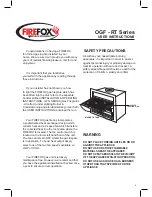 Preview for 6 page of Firefox OGF - 2.7/RT Installation & Operating Instructions Manual