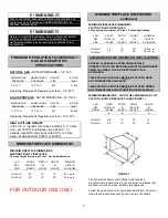 Preview for 3 page of Firegear B360EXSSA11-N Installation And Operation Instructions Manual