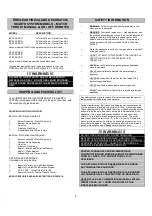 Preview for 2 page of Firegear BFI18-SSMN Installation And Operation Instructions Manual