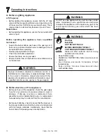 Preview for 12 page of Firegear Charlotte Blaze Owner'S Manual