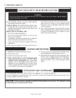 Preview for 13 page of Firegear Charlotte Blaze Owner'S Manual