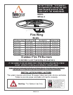 Firegear FG-FR-12SS Installation And Operating Instructions Manual preview