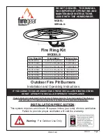 Preview for 1 page of Firegear FG-FR-12SSK Installation And Operating Instructions Manual