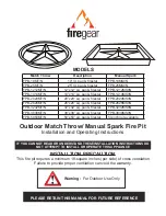 Preview for 1 page of Firegear FPB-1212MSI/N Installation And Operating Instructions Manual