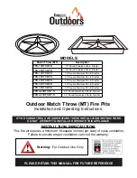 Preview for 1 page of Firegear FPB-14SFSMT-N Installation And Operating Instructions Manual