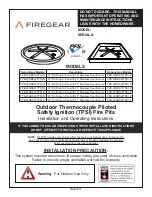 Firegear FPB-19RBS16TPSI-N Installation Manual preview