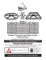 Preview for 1 page of Firegear FPB-19RBSTFS-N Operating Instructions Manual