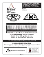 Firegear FPB-19RPSBR14MT-N Installation And Operating Instructions Manual preview