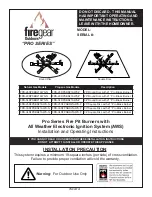 Firegear FPB-25SFPSBR21AWS-N Installation And Operating Instructions Manual preview