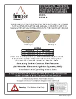 Firegear FPB-26DBSAWS-N-SAN Installation And Operating Instructions Manual preview