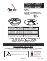 Preview for 1 page of Firegear FPB-26DBSAWS-N Installation And Operating Instructions Manual