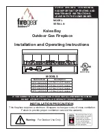 Firegear Kalea Bay  OFP-60LECO-N Installation And Operating Instructions Manual preview