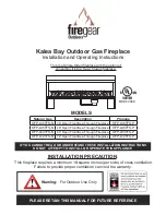 Firegear OFP-L36TFS-N Installation And Operating Instructions Manual preview