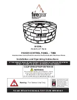 Firegear PAVER-CP-TMSI Installation And Operating Instructions Manual preview