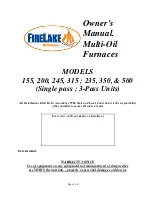 FireLake 155 Owner'S Manual preview