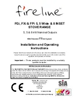 Fireline FGi Installation And Operating Instrictions предпросмотр