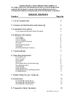 Preview for 2 page of Fireline FGi Installation And Operating Instrictions