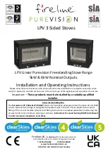 Fireline PUREVISION LPV 5 Installation And Operating Instructions Manual preview