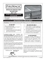 Preview for 2 page of FireMagic 3287-1(P) series Installation And Operating Instructions Manual