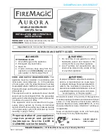 Предварительный просмотр 1 страницы FireMagic Aurora 3281L Installation And Operating Instructions Manual