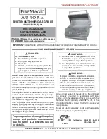 Preview for 1 page of FireMagic AURORA A430i-1E1N-01 Installation Instructions And Owner'S Manual