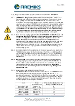 Предварительный просмотр 11 страницы Firemiks 1200-3-PP-F-ALU-FM Instruction Manual