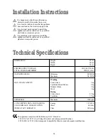 Предварительный просмотр 24 страницы Firenzi FWD 1210 Instruction Booklet