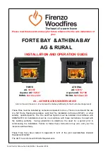 Предварительный просмотр 1 страницы Firenzo Woodfires 102107 Installation And Operation Manual