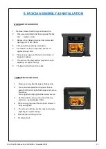 Предварительный просмотр 23 страницы Firenzo Woodfires 102107 Installation And Operation Manual