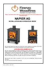 Preview for 1 page of Firenzo Woodfires NAPIER AG Installation And Operation Manual