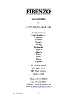 Preview for 22 page of Firenzo Athena Bay AG Installation And Operation Handbook